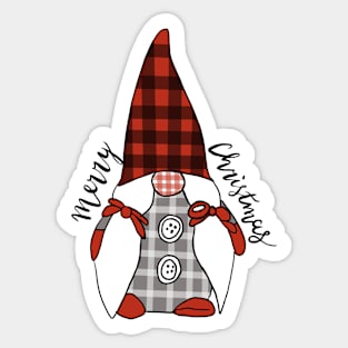 Merry Christmas Gnome Sticker